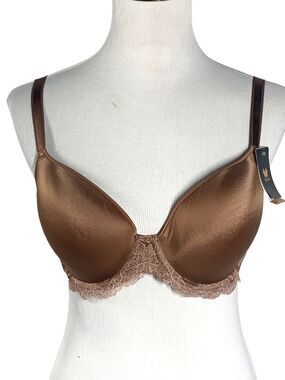 Wacoal Lace Affair T-Shirt Bra 34DD Brown Frappe Cappuccino 853256 NWT Underwire